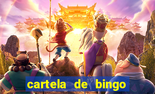 cartela de bingo cha de panela